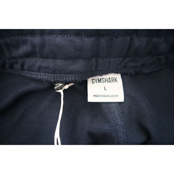 Gymshark A2A7T Men's Sz L Navy Blue Heavyweight Essential Oversized Joggers - Picture 4 of 12